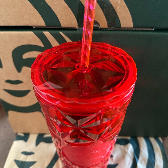 Starbucks Tumbler Red Prism - Holiday 2023 - Venti 24oz - Picture 3 of 5